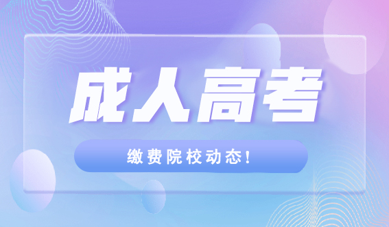 山东成考缴费院校动态！(图1)