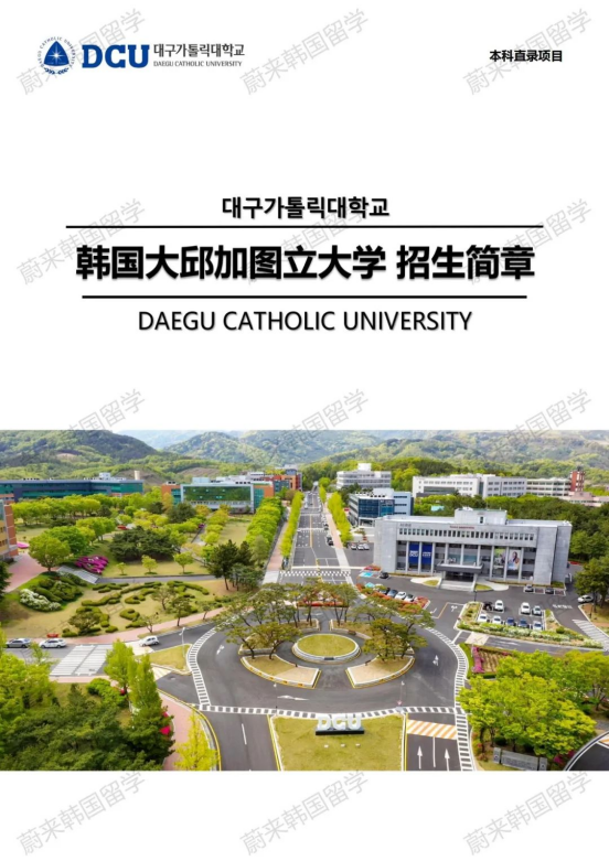 免试升本 | 2024年9月韩国大邱加图立大学（高起本）招生简章！(图2)