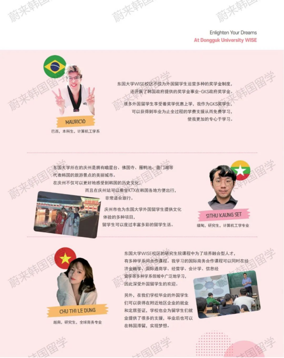 免试录取 | 2024年9月韩国东国大学本科新入&插班招生简章！（含双语授课）(图8)