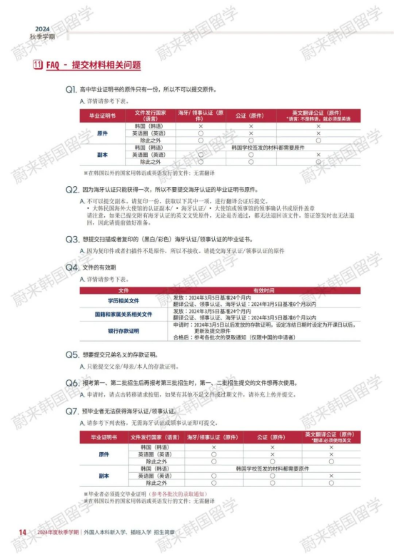 免试录取 | 2024年9月韩国世宗大学本科新入学、插班入学招生简章！(图9)