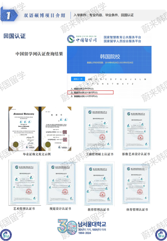 免试录取 | 2024年9月韩国南首尔大学双语授课硕博申请提醒！(图4)